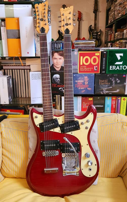 Mosrite Joe Maphis Double-neck 1966 - Candy Apple Red image 1