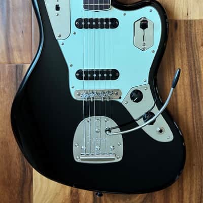 2021 Fender American Mod Shop Jaguar - Black w/ Mastery Bridge image 3