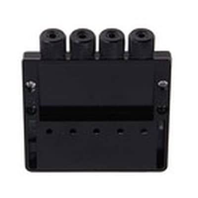 Headless Bass Guitar Bridge Tailpiece System, Black image 4