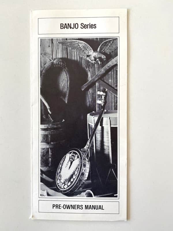 1981 Gibson Pre Owners Manual / Brochure: Banjo Series, All American, RB800, RB250, Florentine image 1