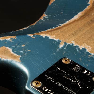 2024 - Fender Custom Shop Limited Edition Red Hot Stratocaster Super Heavy Relic - Super Faded Aged Lake Placid Blue image 12