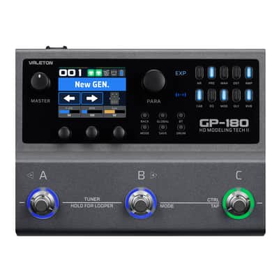 Valeton GP-180 Multi-Effects Guitar Processor with HD Modeling, 200+ Effects, Built-in Battery, IR & NAM Support, Looper, Drum Machine, USB Audio Interface image 2
