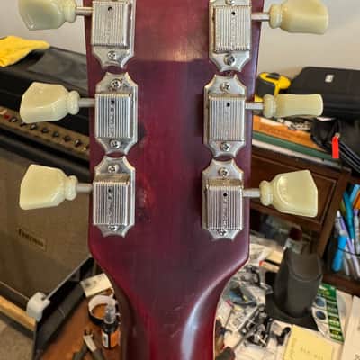 Gibson 59 reissue pre-historic 1985 - Flame Top Cherry Sunburst image 3