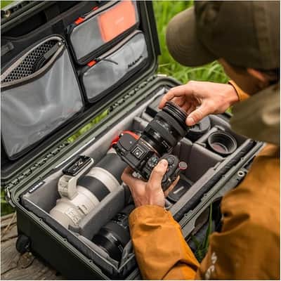 935 Pro Photo Kit – Waterproof Travel Camera Hard Case with Padded Dividers and Wheels, 22” x 14” x 9” - Dustproof and Impact Resistant, Airline Carry-On Approved image 2