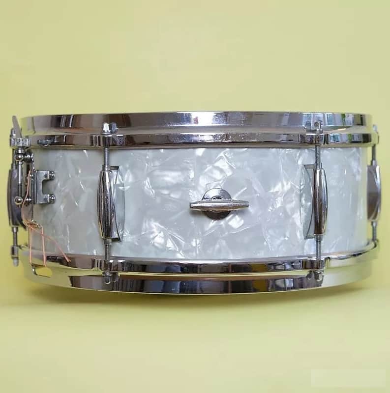 Gretsch Round Badge 4105 Dixieland 14x5.5" 6-Lug Snare Drum 1958 - 1971 image 3