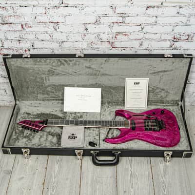 ESP Horizon-1 Electric Guitar, Pink Liquid Metal w/ Original Case x1212 (USED) image 17