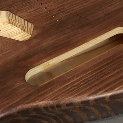 Lefty Custom Fully Chambered Natural American Pine Relic Tele Guitar Body 3.8lb image 2