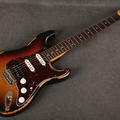 Vintage V6H ICON Electric Guitar - Distressed Tobacco Sunburst - 2nd Hand (166210) image 10