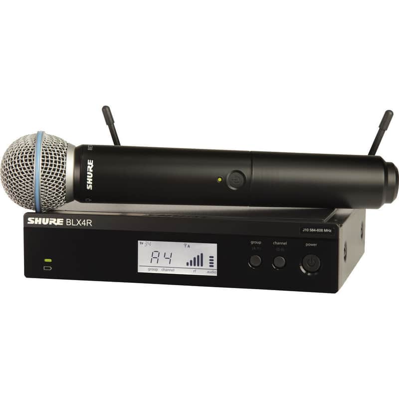 Shure BLX24R/B58 J11 Rackmount Wireless Handheld Microphone System w/ Beta 58A image 1