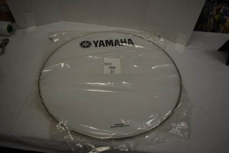 Remo Ambassador Smooth White Bass Drum Head 24" Yamaha Branded (New Open Box) image 1