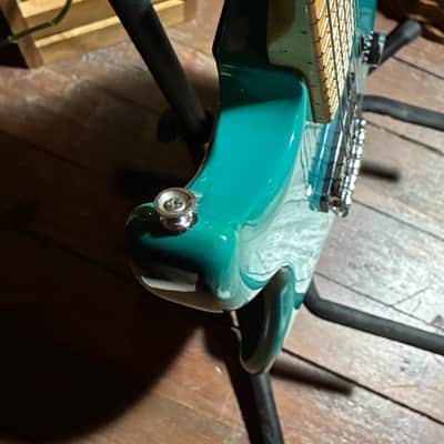 Peavey Patriot 1 humbucker made in the USA 1980’s - Seafoam Green image 9