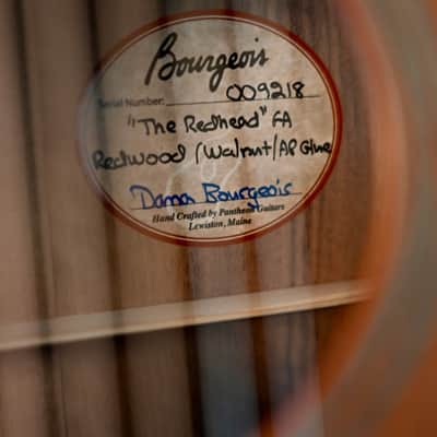 2021 Bourgeois Redhead GA (Redwood/Walnut) image 7