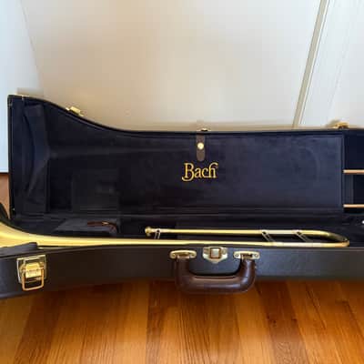 Bach LT16M Stradivarius Professional Model Tenor Trombone 2010s - Clear-Lacquered Brass image 13