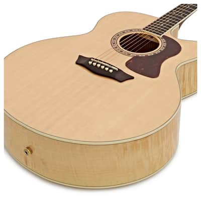 Washburn Heritage J40SCE Jumbo Electro Acoustic Guitar - Natural image 4