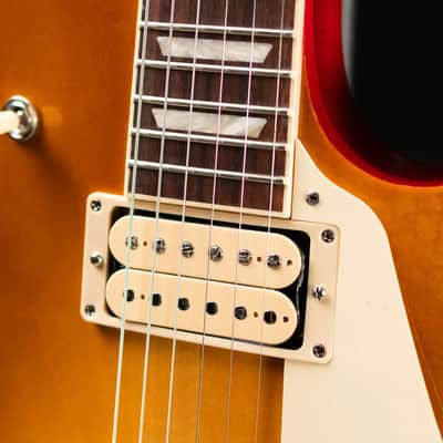 Gibson Les Paul Studio Double Trouble Electric Guitar - Dirty Lemon Burst/Cherry Back with Gig Bag image 8