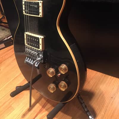 Neal Schon (formerly owned) Gibson Black Les Paul Deluxe with Floyd Rose image 16