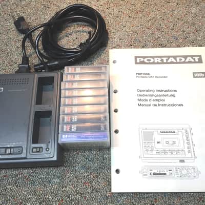 HHB Professional Portadat PDR-1000 Portable  DAT Recorder  with new DAT tapes image 5