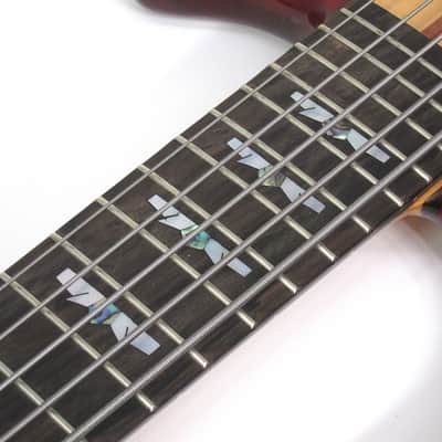 1976 USA Custom Made Electric Bass American Flag Model Red White & Blue Stars & Stripes Inlay wOHSC image 9