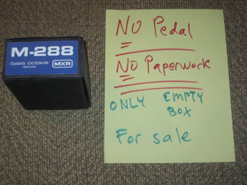 light average wear MXR EMPTY BOX ONLY for M-288 Bass Octave Deluxe (NO pedal / NO paperwork) image 1