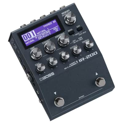 BOSS IR-200 AMP & IR CABINET PEDAL – Pedal-based Amp Simulator and Impulse Response Loader with Premium Sound and Features - Exceptional Audio Quality, Premium Amps, Deep Sound Shaping – 128 Memories image 1
