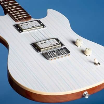 Prisma Accardo  2020 Tinted White/ Natural AAA Roasted Flame Maple Neck *7lbs 7.6oz* (Authorized Dealer) image 5