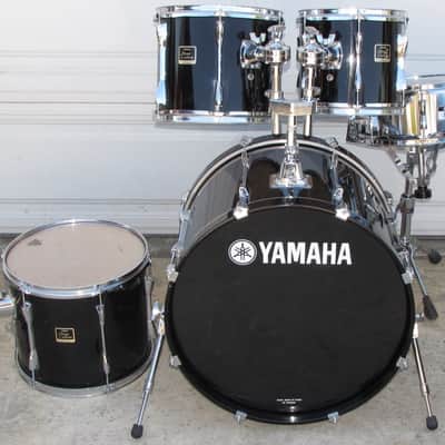 Yamaha Stage Custom Drum Set Shell Pack Black Lacquer Made In Indonesia USED KIT image 1