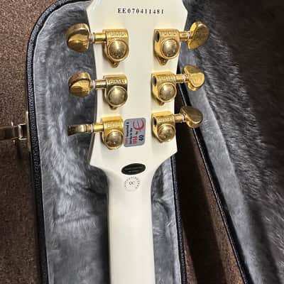 Used Epiphone Les Paul Custom Electric Guitar - Alpine White Vintage 2007 w/ Hard Case image 6