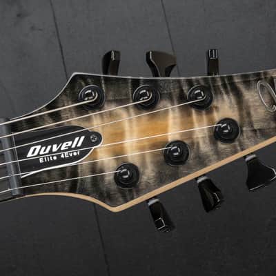 Mayones Duvell 6 4Ever Curly Poplar - Natural Fade Black Burst image 8