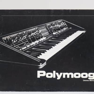 Moog Polymoog synthesizer model 203a owners manual
