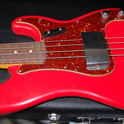 2017 Fender Postmodern Journeyman Jazz Precision J/P Bass Custom Shop Relic Hot Rod Red Case! SAVE image 12