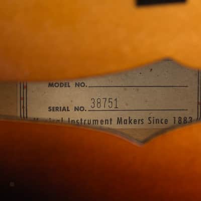 Gretsch PX 6124 Single Anniversary Arch Top Hollow Body Electric Guitar (1960), ser. #38751, hard shell case. image 17