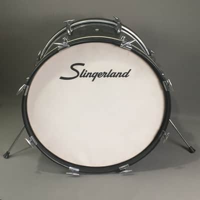 Vintage 1962 Slingerland Chicago Niles USA American Bass Drum 14x20 Black Diamond Pearl Limited Edition Gene Krupa image 2