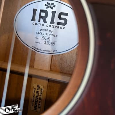 Iris Guitars RCM-000 Burst Acoustic guitar w Hard Case image 10