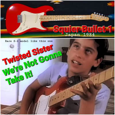 Squier Bullet 1 S-2 1984 - Red image 12