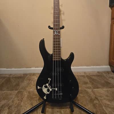 Squier MB-4 Skull Electric Bass Guitar image 1