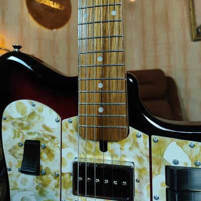 Formanta Style USSR Electric Guitar Built In Tone Bender Soviet Germanium Fuzz image 11