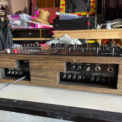 Numark DM-1650 Tabletop Analog DJ Mixer with Wood Case Late 80’s - Black and Stained Wood image 3