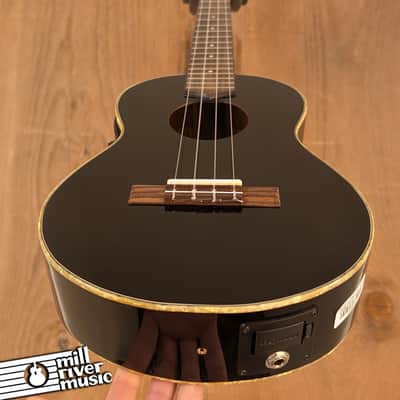 Lanikai LU2-21TEBK Tenor Acoustic-Electric Ukulele, Black, Hardshell Case - Used image 6