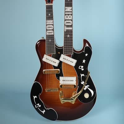 TNM BD Special Double Neck Electric Guitar with Original Case image 3