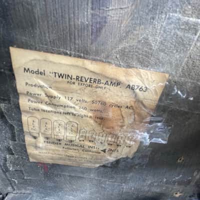 1968 Fender Twin Reverb AB763 Silverface Drip Edge – Ex Now Hire Birmingham Touring Backline – DWJ Serviced image 5