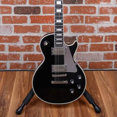Edwards E-LP-130CDJS John Sykes Les Paul Custom Black 2022 w/Hardshell Case image 4