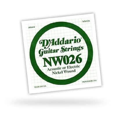 D'Addario XL Nickel Wound .026 Single String image 1