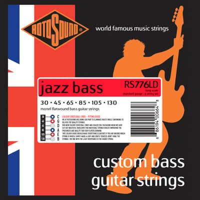 Rotosound RS776LD Long-Scale 6-String Monel Flatwound Bass Strings Set