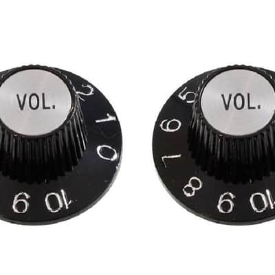 Set of 2 Witch Hat Volume Knobs For USA - BLACK