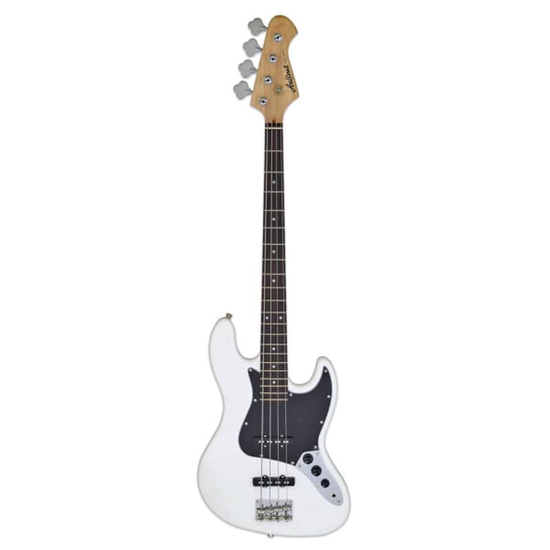 Aria STB-JB/B-WH STB Series Basswood Body Bolt-On Maple Neck 4-String Electric Bass Guitar image 1