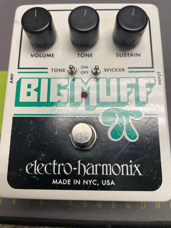 Electro-Harmonix Big Muff Pi with Tone Wicker Distortion / Sustainer 2008 - Present - White / Black / Green image 1