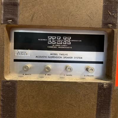 Vintage KLH M-12 Speakers w/ External Crossover Contour Controls 1966-1972 - Walnut image 10