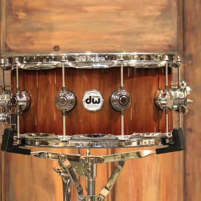 DW Collector's 6.5x14 Maple VLT Snare Exotic Almond Burst over Walnut - New! image 1