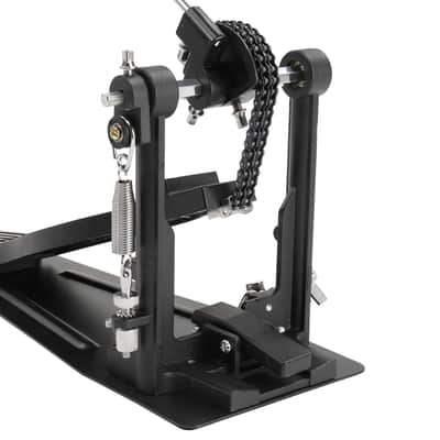 Cxxss Wool Felt Hammer Double Drum Pedal Professional Double Bass Drum Pedal Black image 13