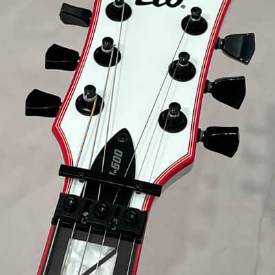 ESP LTD Signature Series Gary Holt GH-600 Electric Guitar 2024 Snow White w Case New Overstock Closeout image 6